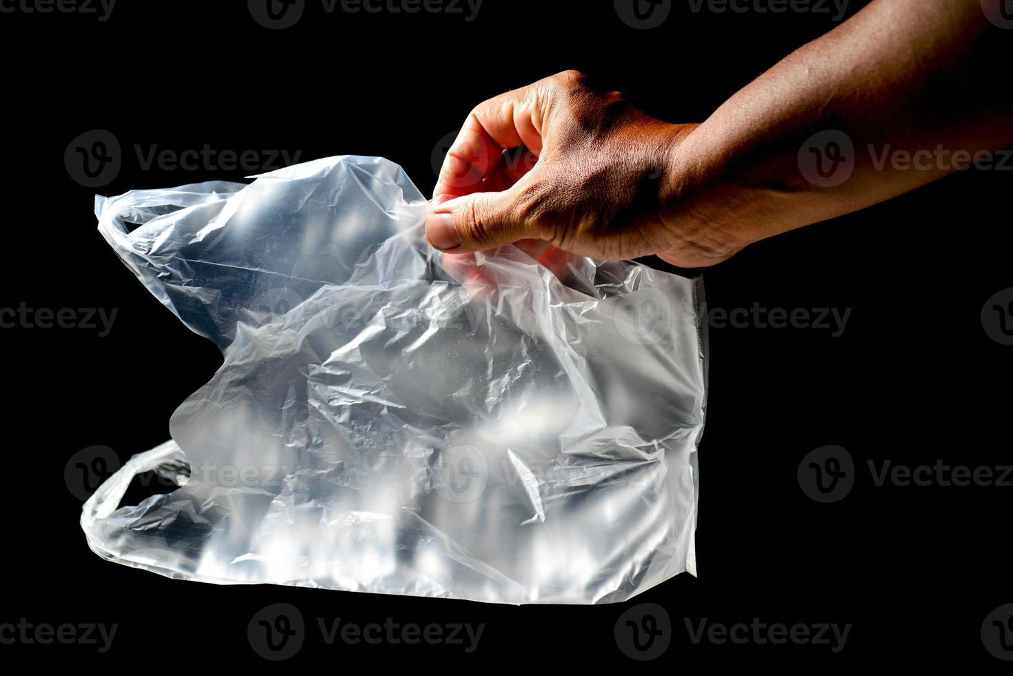 Concept of plastic waste and pollution from plastic waste. photo