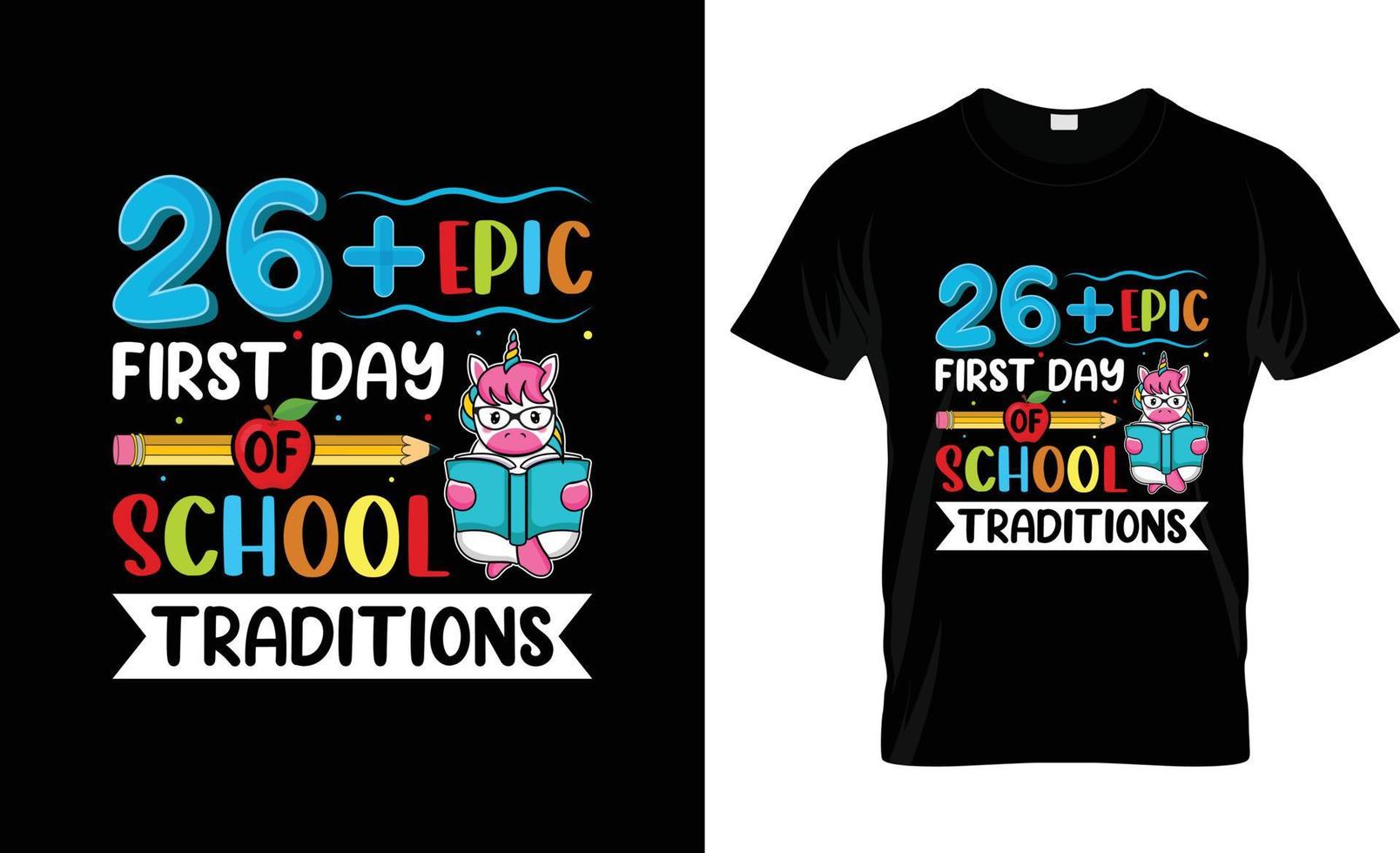 First day of school t-shirt design, First day of school t-shirt slogan and apparel design, First day of school typography, First day of school vector, First day of school illustration vector