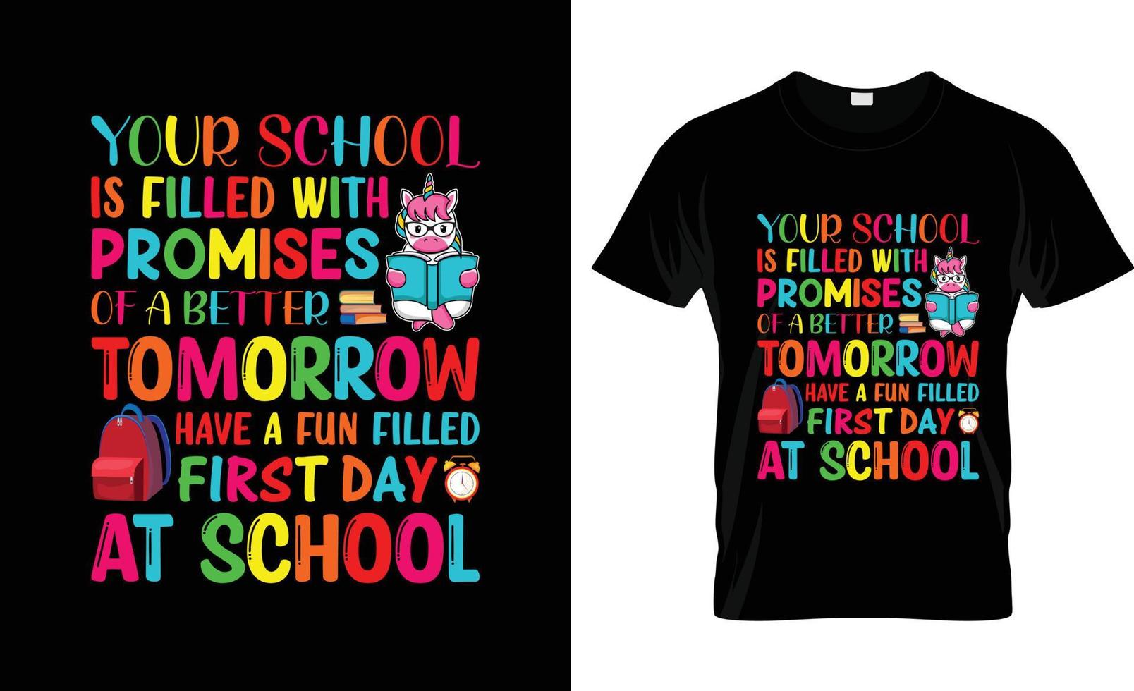 First day of school t-shirt design, First day of school t-shirt slogan and apparel design, First day of school typography, First day of school vector, First day of school illustration vector