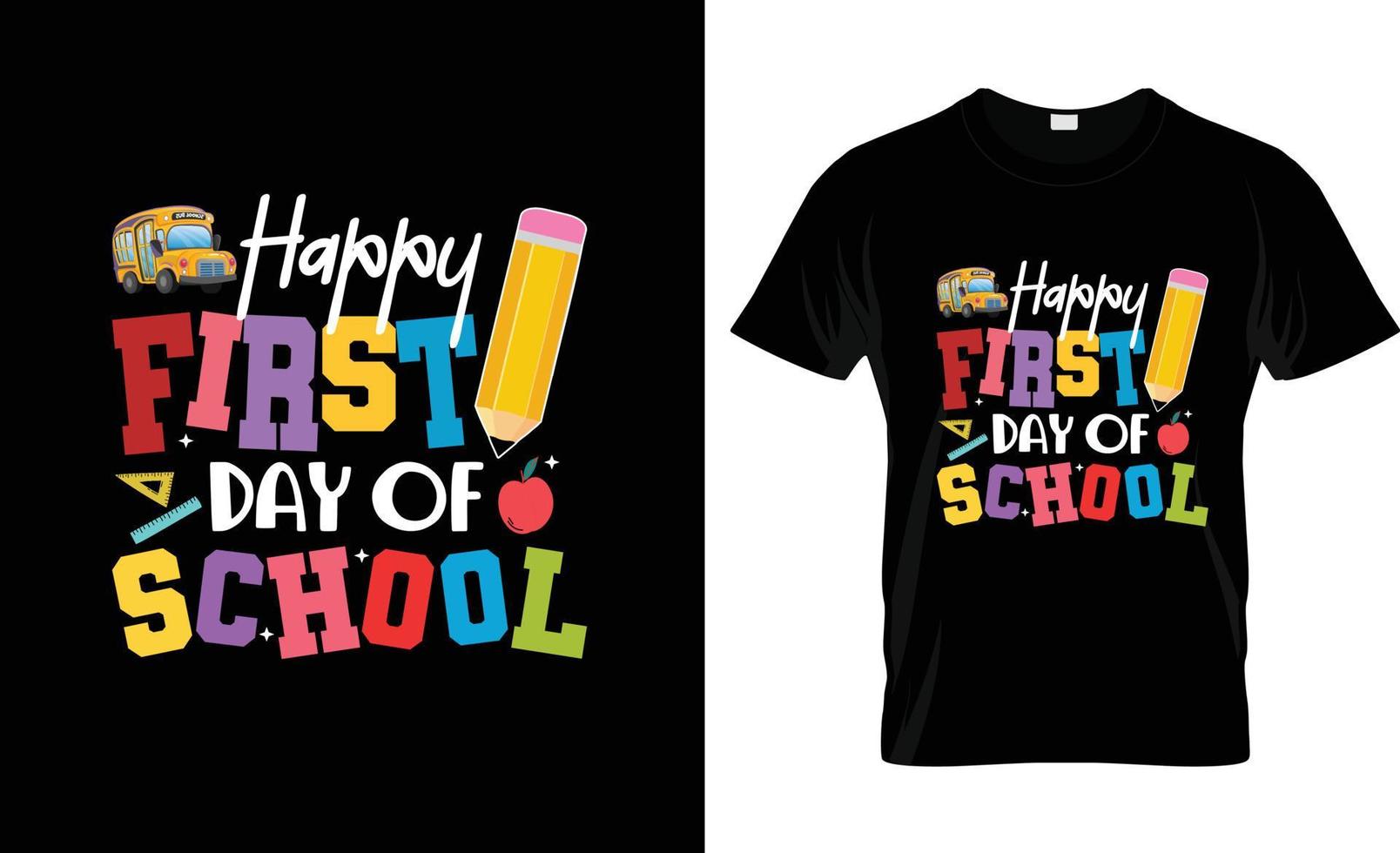 Back to school t-shirt design, Back to school t-shirt slogan and apparel design, Back to school typography, Back to school vector, Back to school illustration vector