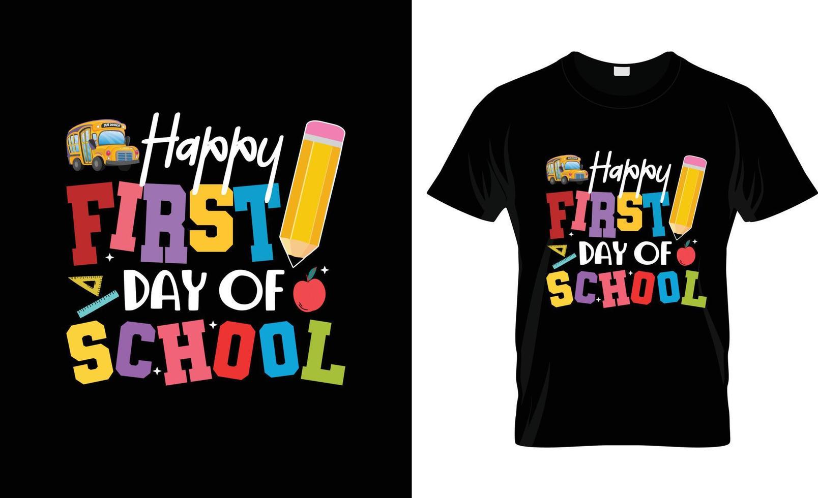 Back to school t-shirt design, Back to school t-shirt slogan and apparel design, Back to school typography, Back to school vector, Back to school illustration vector