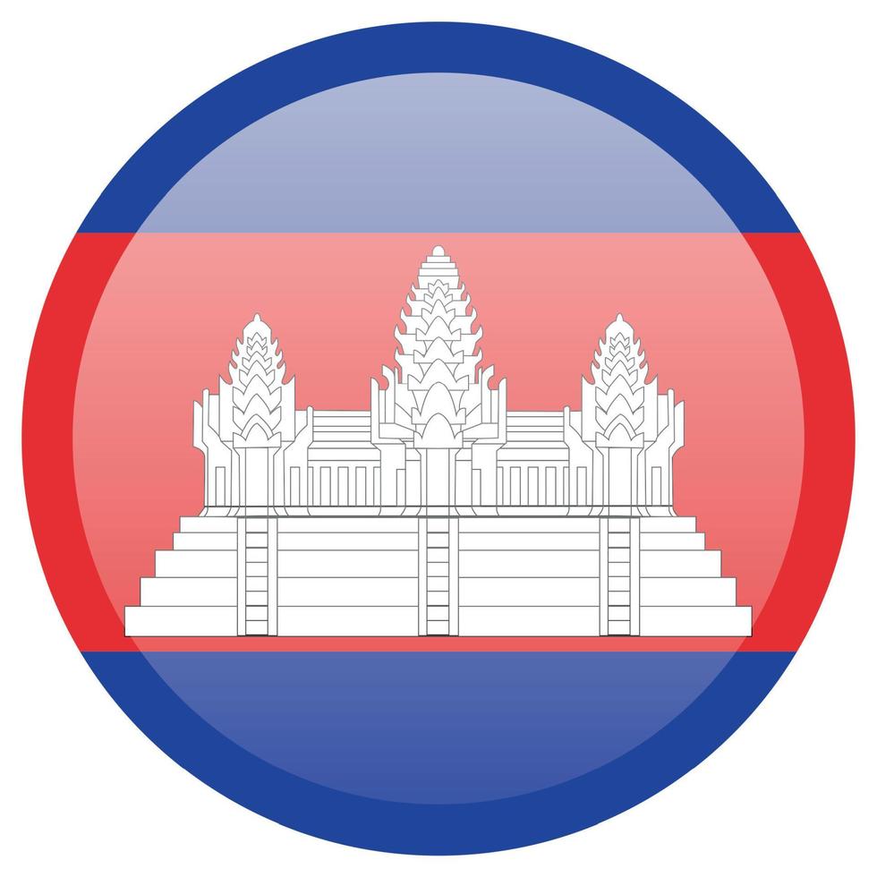 bandera de camboya. dimensiones precisas, proporciones de elementos y colores vector