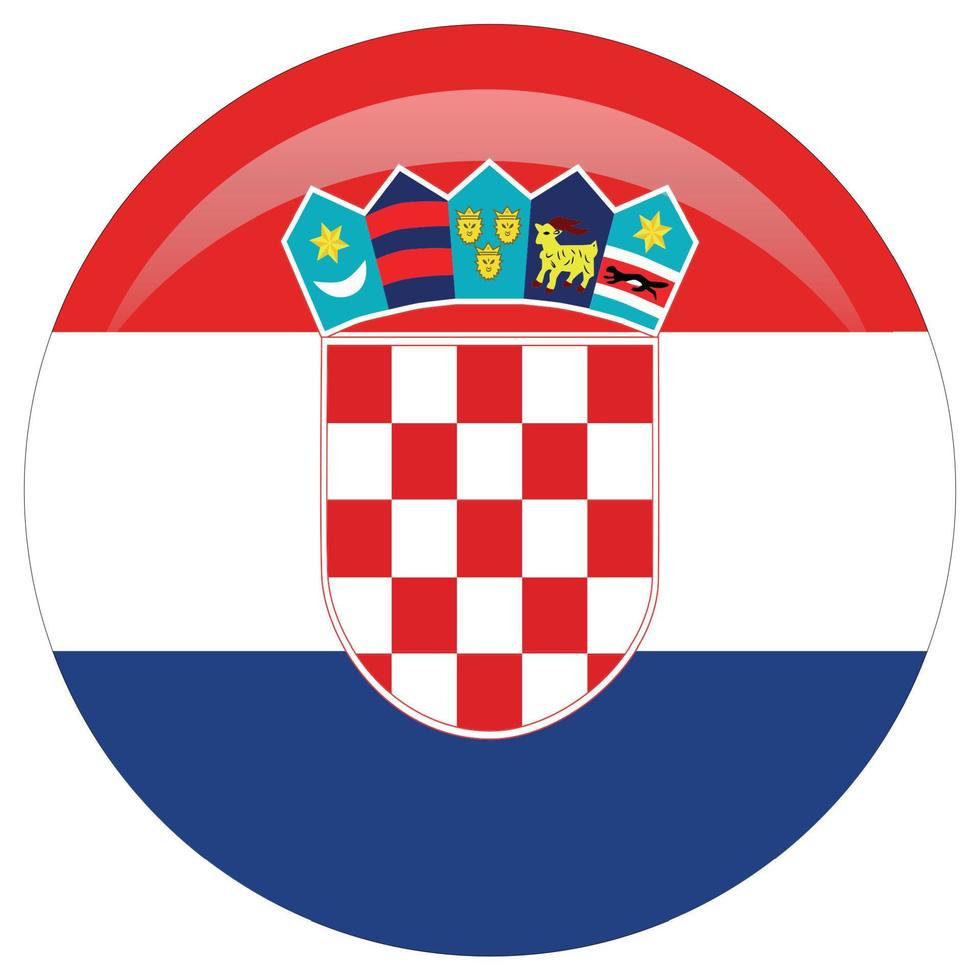 bandera de croacia. dimensiones precisas, proporciones de elementos y colores. vector