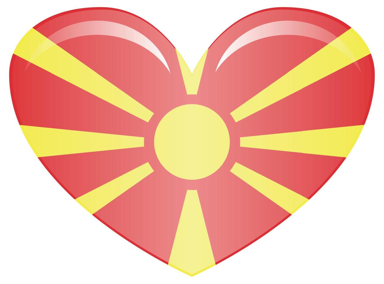 Macedonia Flag vector illustration. National Flag of Macedonia.