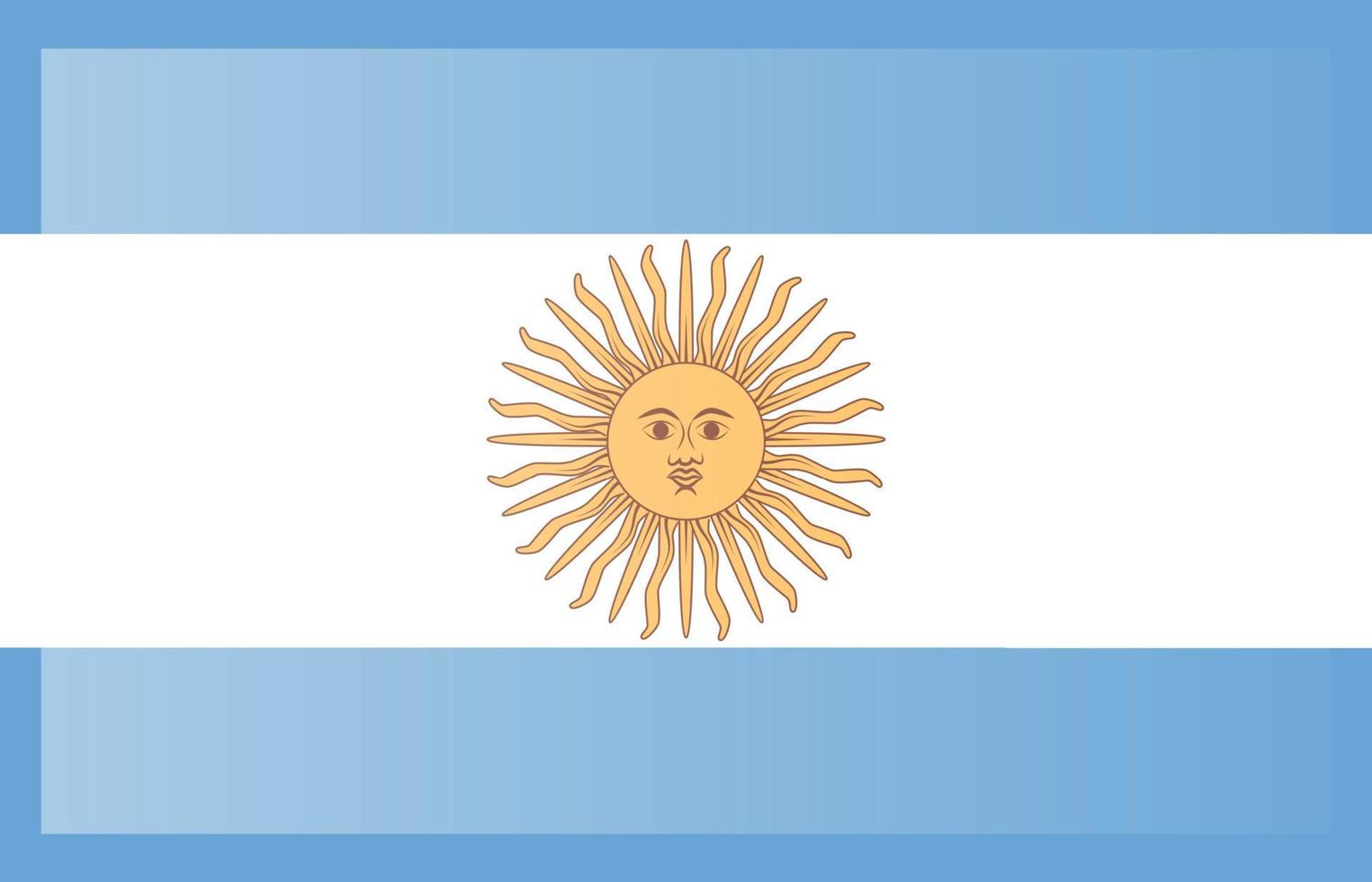 original and simple Argentina flag isolated in official colors and Proportion Correctly vector