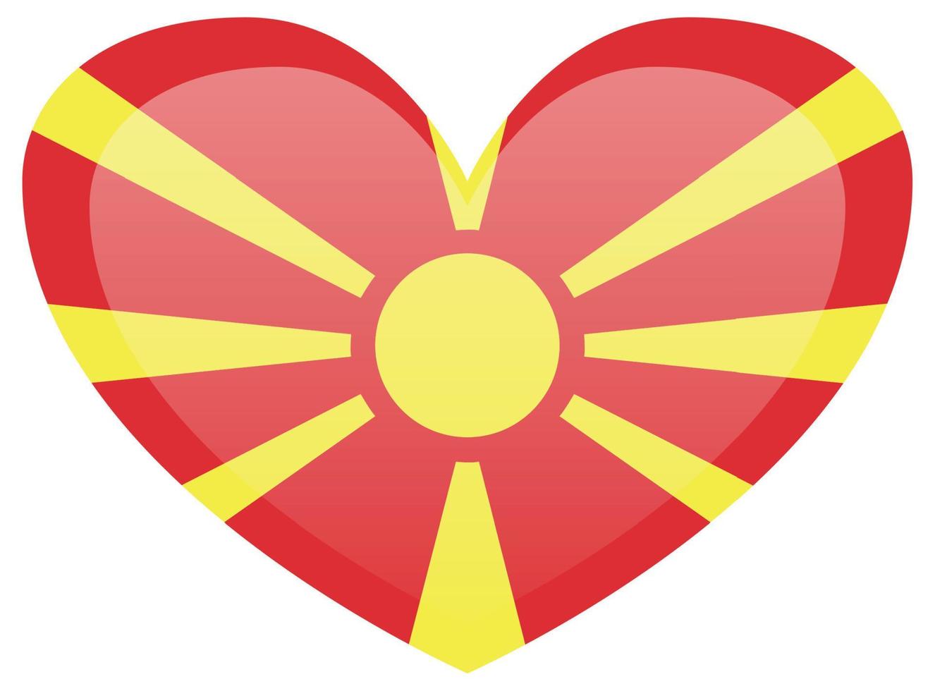 Ilustración de vector de bandera de macedonia. bandera nacional de macedonia.