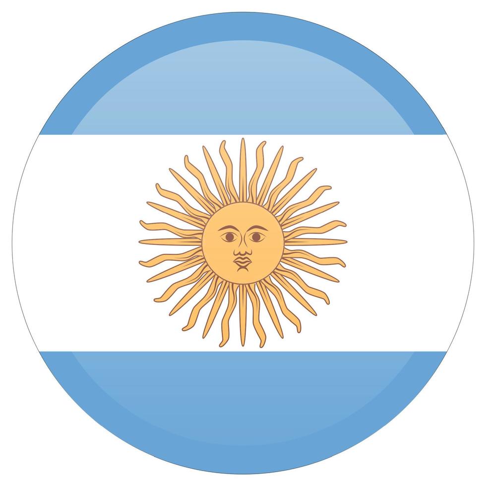 original and simple Argentina flag isolated in official colors and Proportion Correctly vector