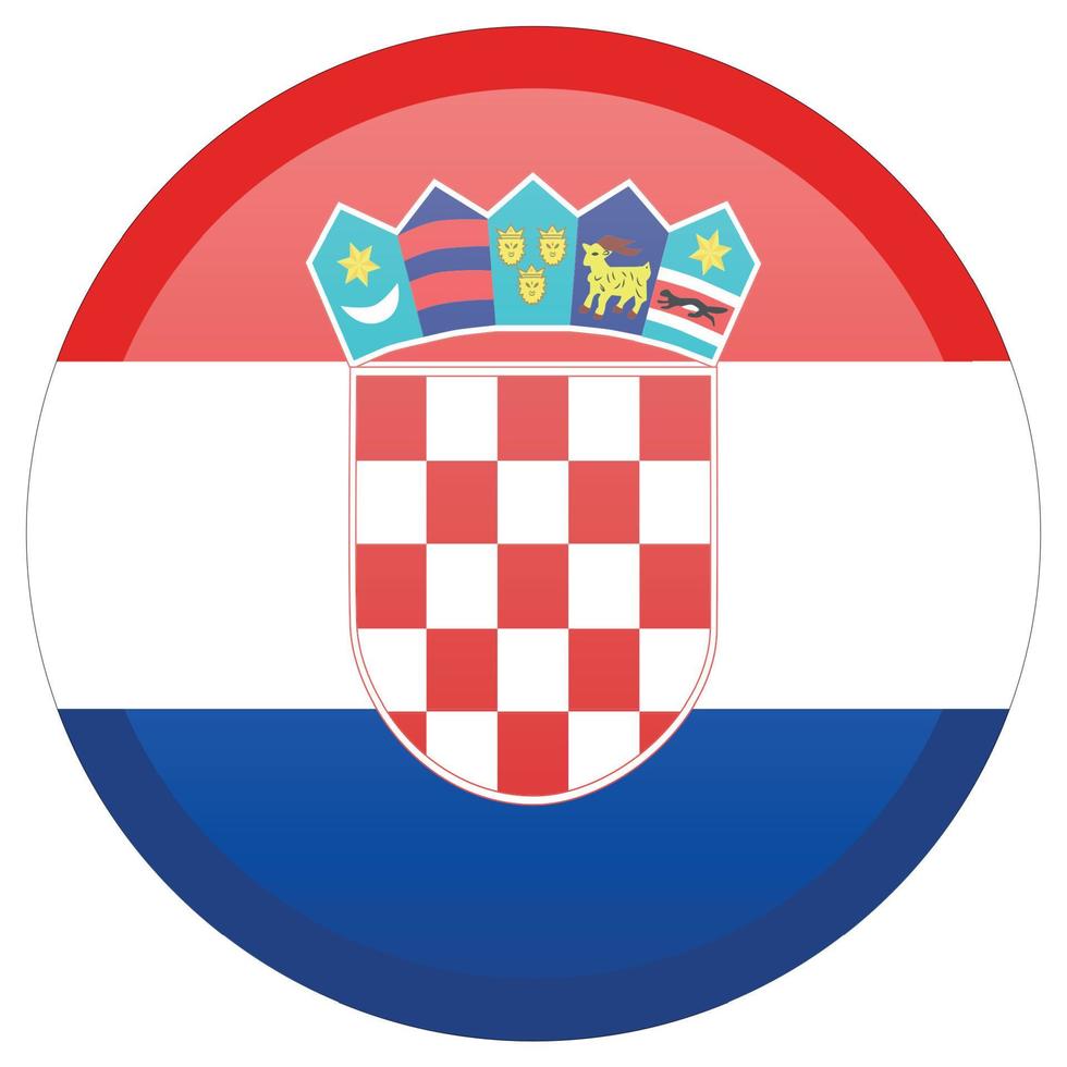 bandera de croacia. dimensiones precisas, proporciones de elementos y colores. vector