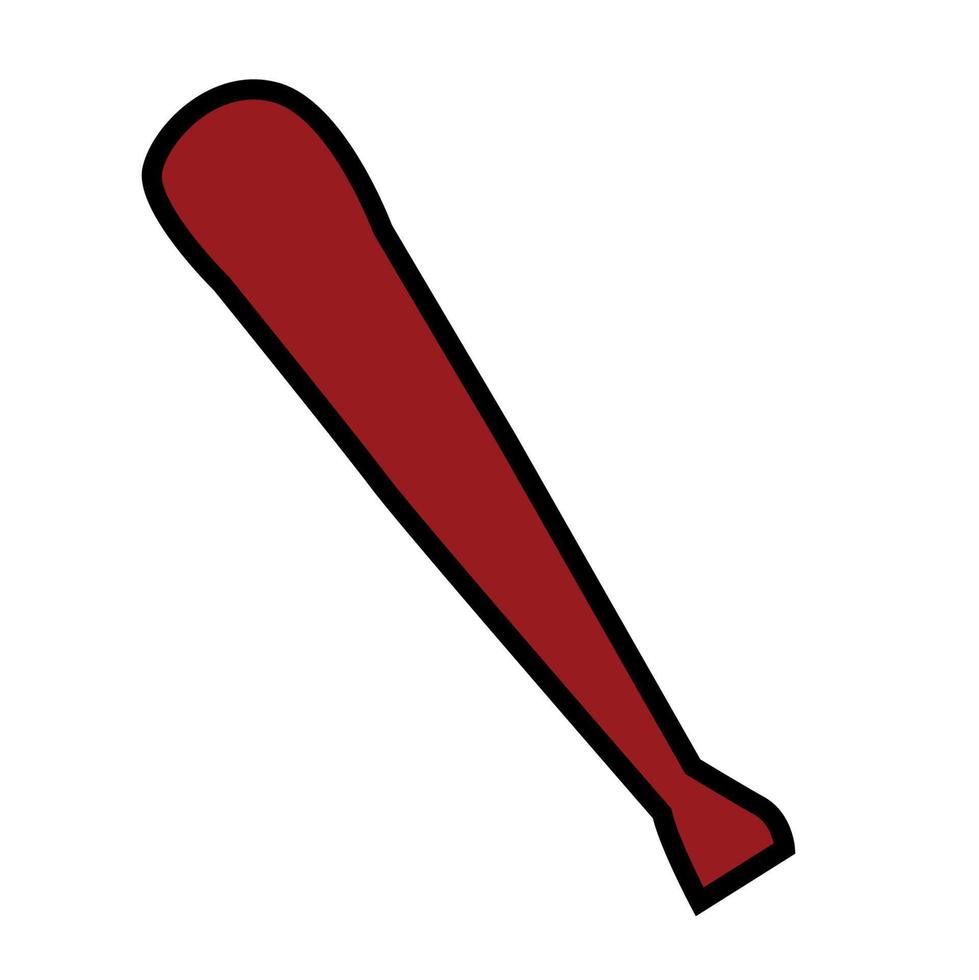 Bludgeon wooden or rubber in flat design vector