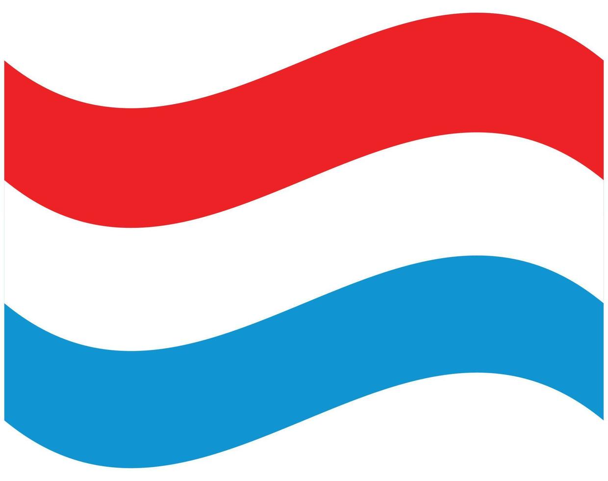 Luxembourg flag. Accurate dimensions, element proportions and colors vector