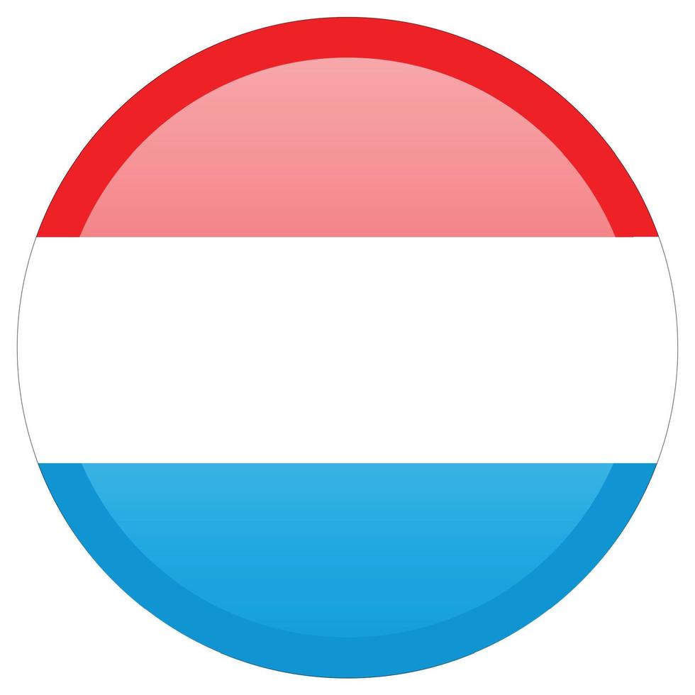 bandera de luxemburgo. dimensiones precisas, proporciones de elementos y colores vector
