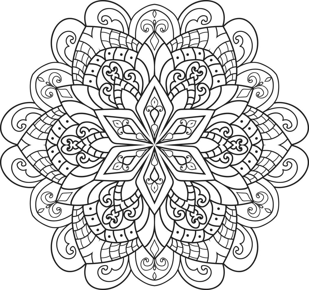 Outline Mandala Vector
