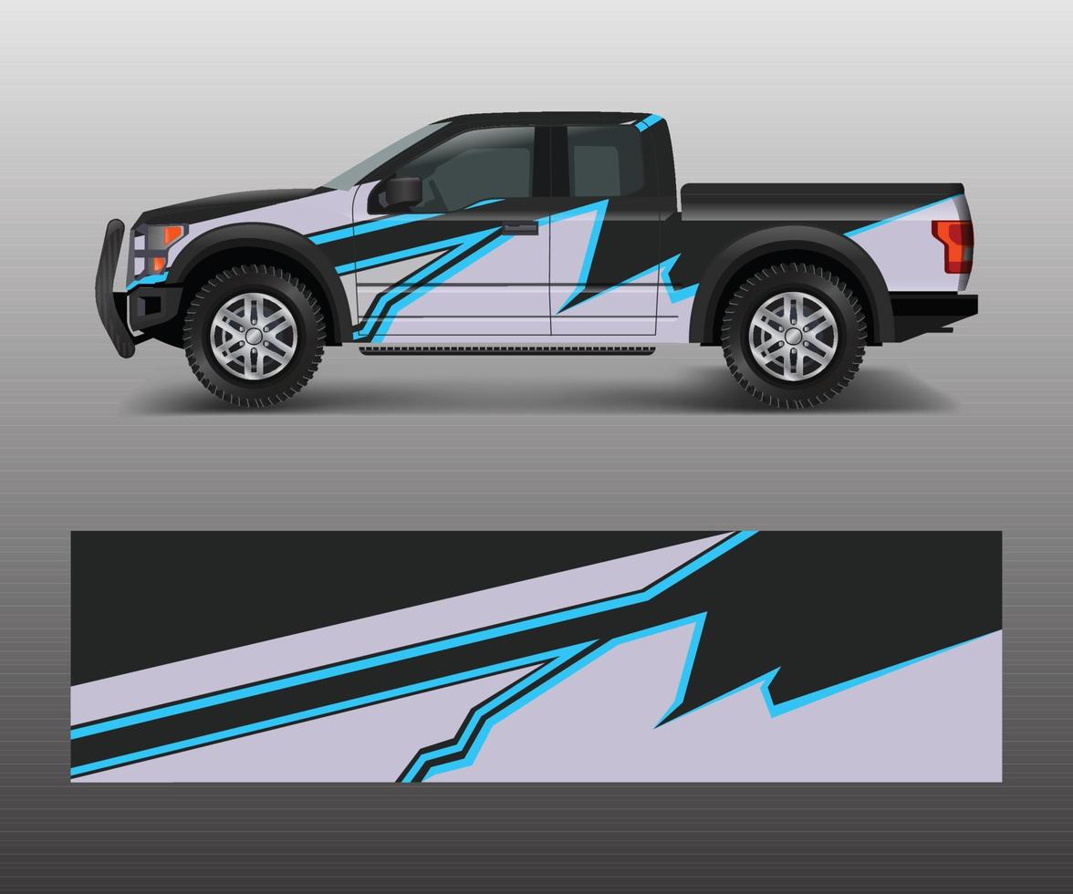 modern design for truck graphics vinyl wrap vector