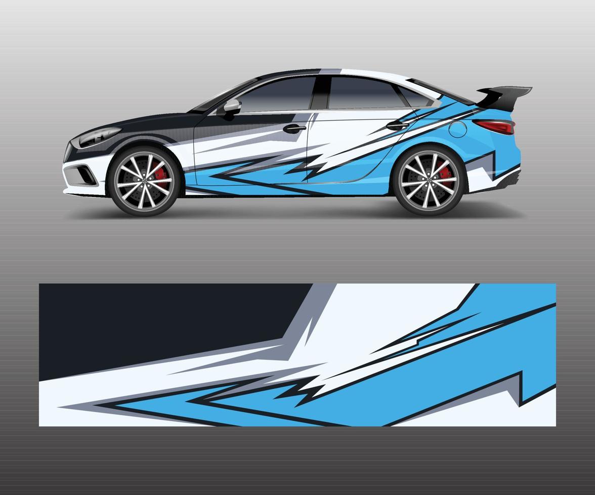 modern stripe for racing car wrap, sticker, and decal design vector. vector