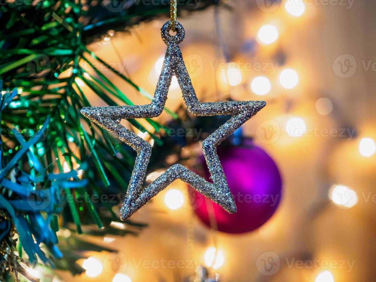 Christmas tree decorations photo