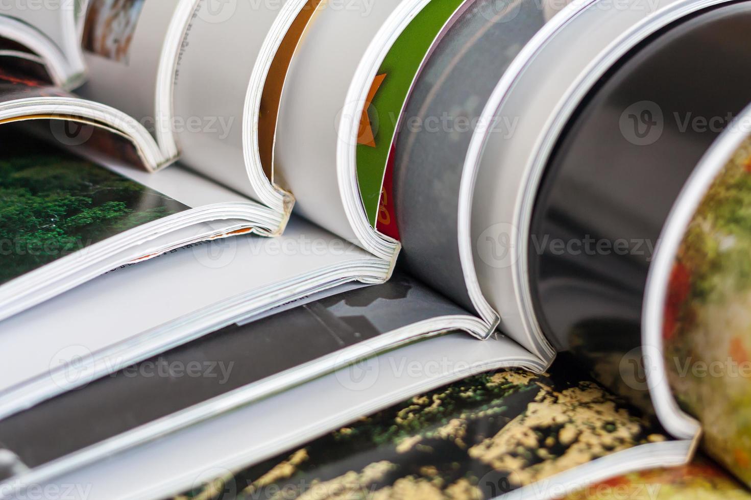 Stack of magazines photo