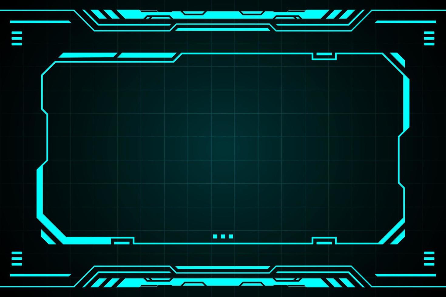 Blue control panel abstract modern technology futuristic interface hud vector design