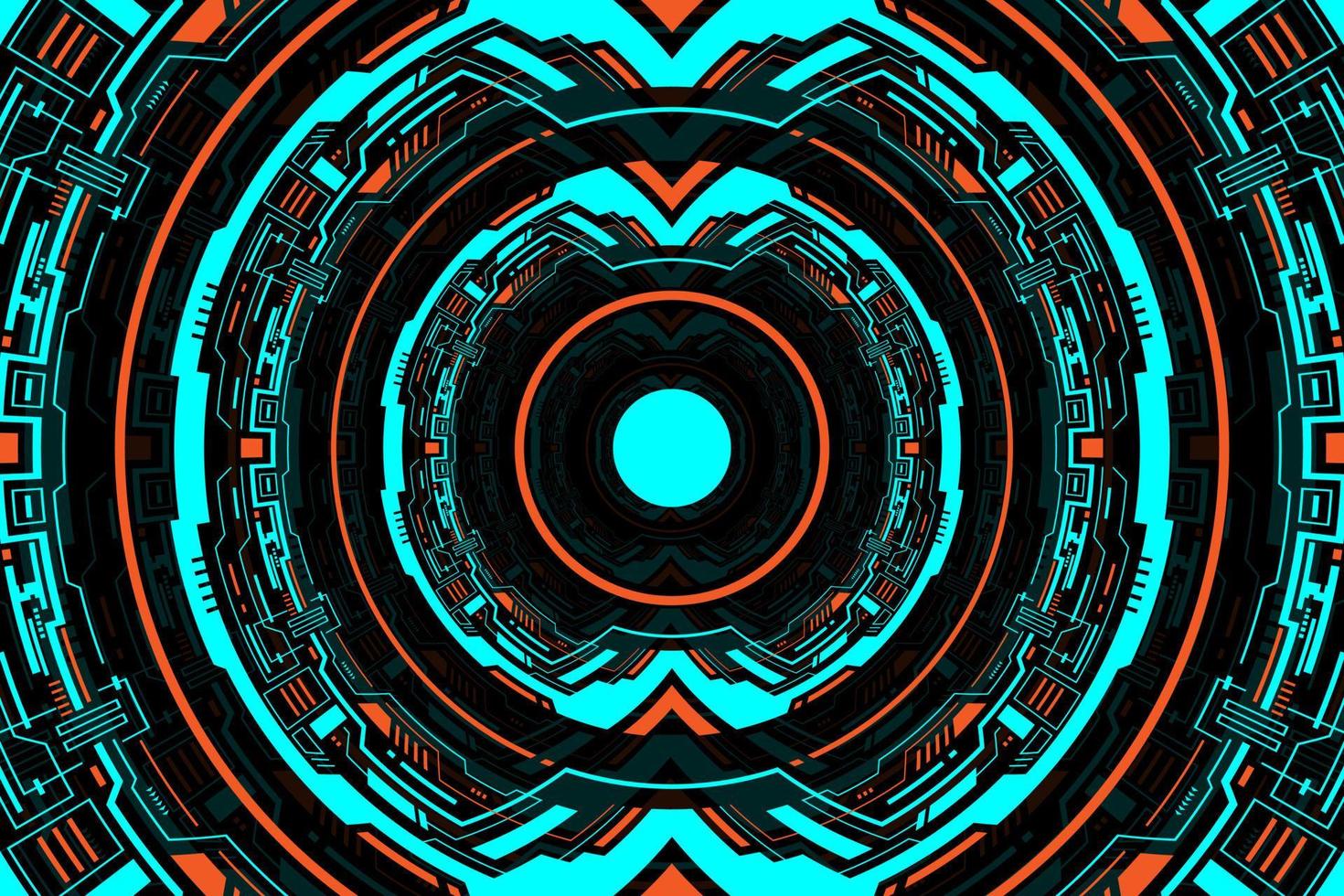 circle pattern geometric shape abstract technology futuristic hud vector modern design for digital media.