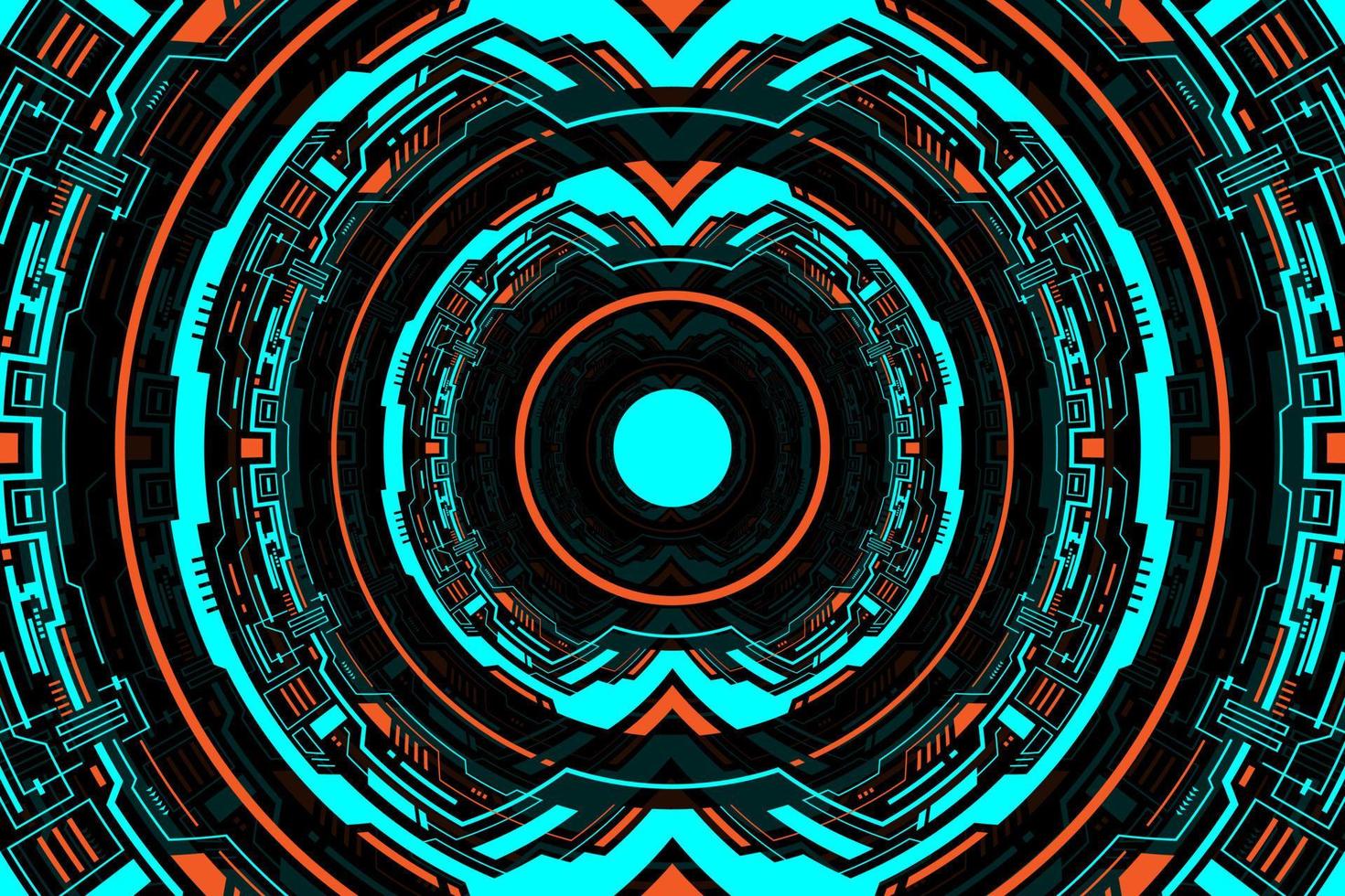 circle pattern geometric shape abstract technology futuristic hud vector modern design for digital media.