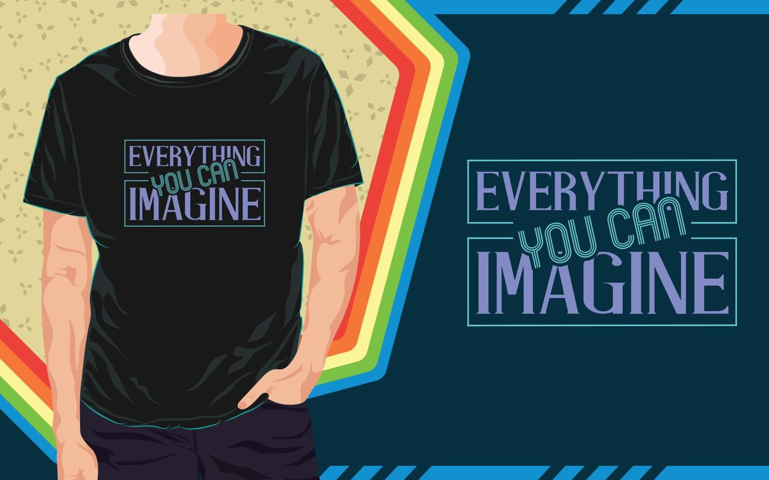 Inspirational T Shirt Design vector
