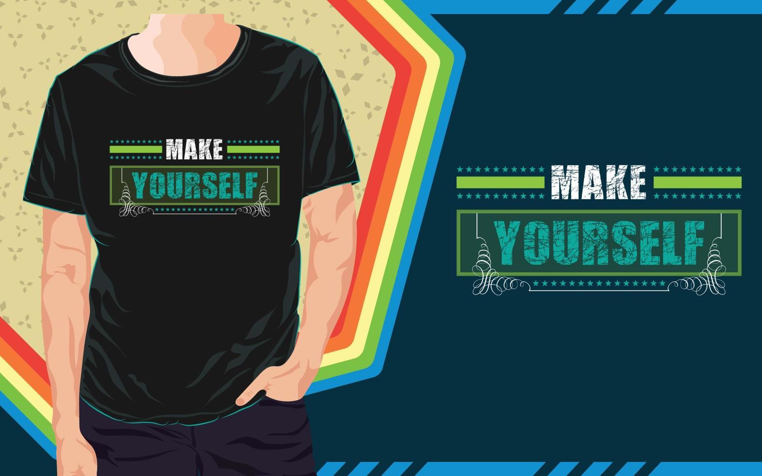 Inspirational T Shirt Design vector