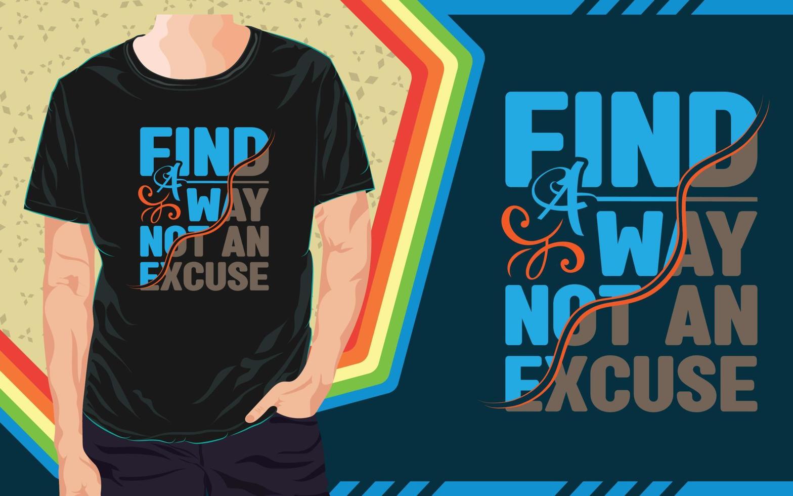 Inspirational T Shirt Design vector