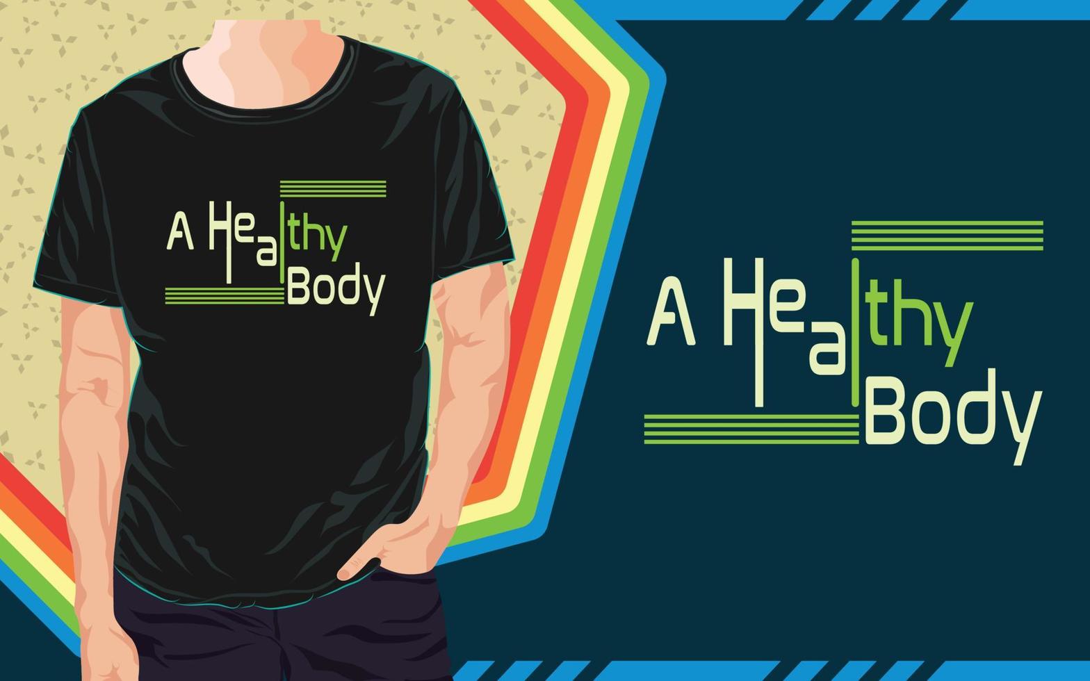 Gym T Shirt Design vector