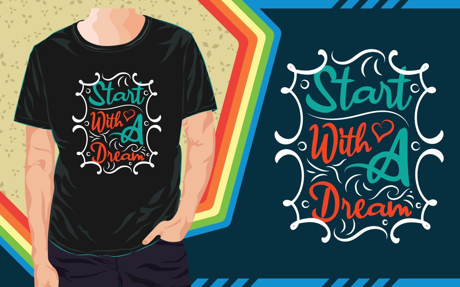 Inspirational T Shirt Design vector