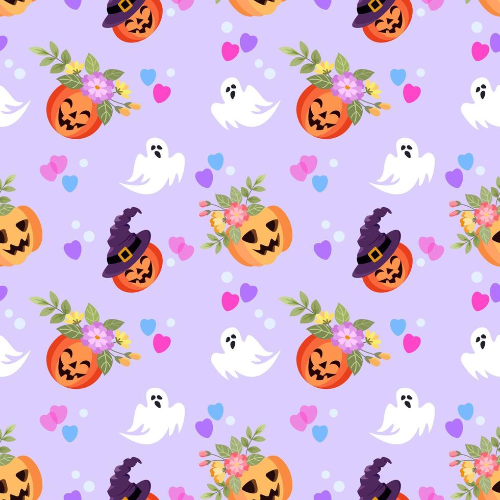 Cute seamless pattern for Halloween holiday. vector