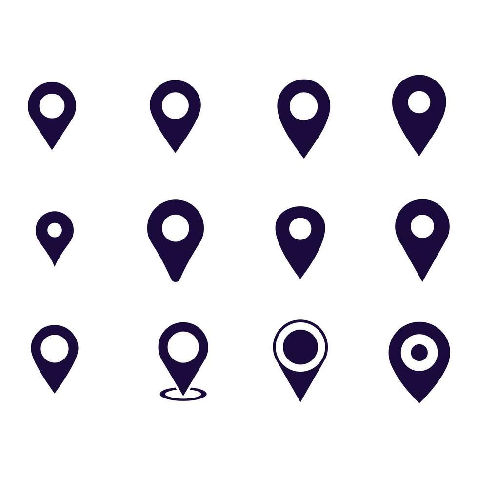pin map icon vector design