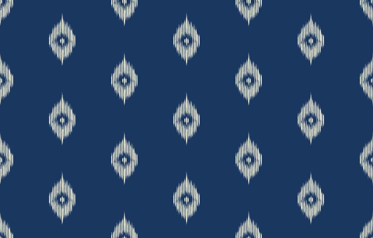 patrón étnico ikat sin fisuras. Fondo de vector de bordado tradicional indio africano tribal. azteca tela alfombra batik ornamento cheurón textil decoración papel pintado