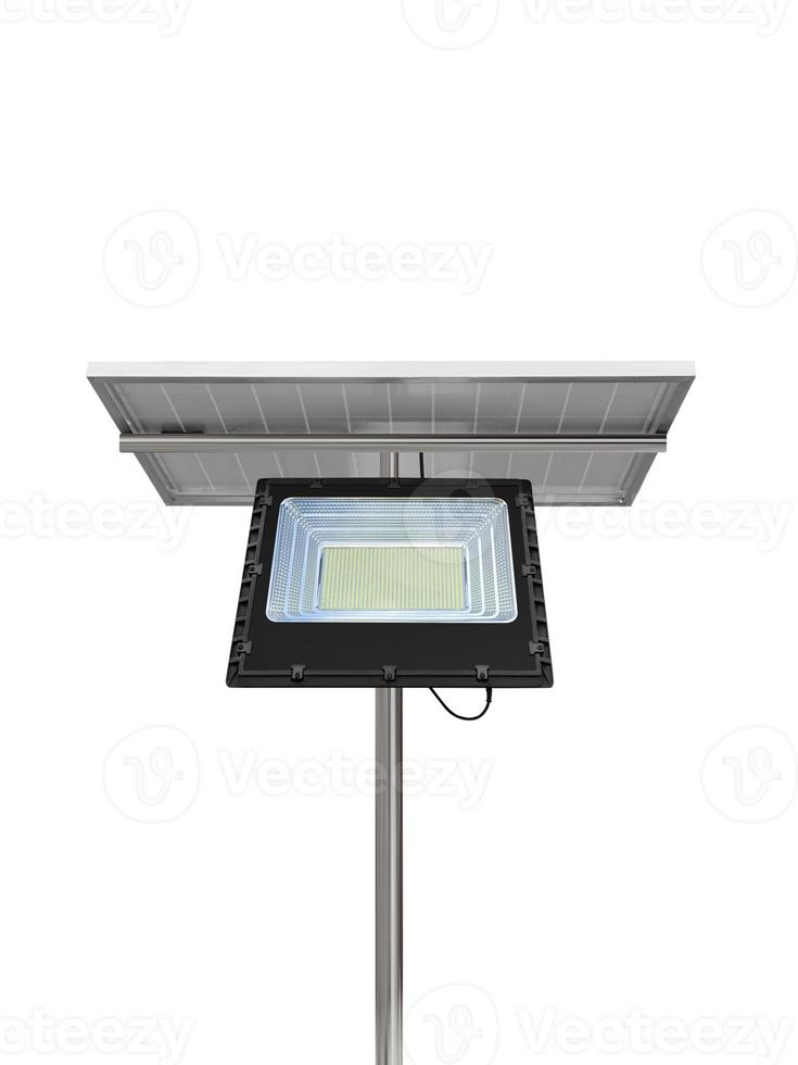 Solar cell spotlights use solar energy separately with a white floor