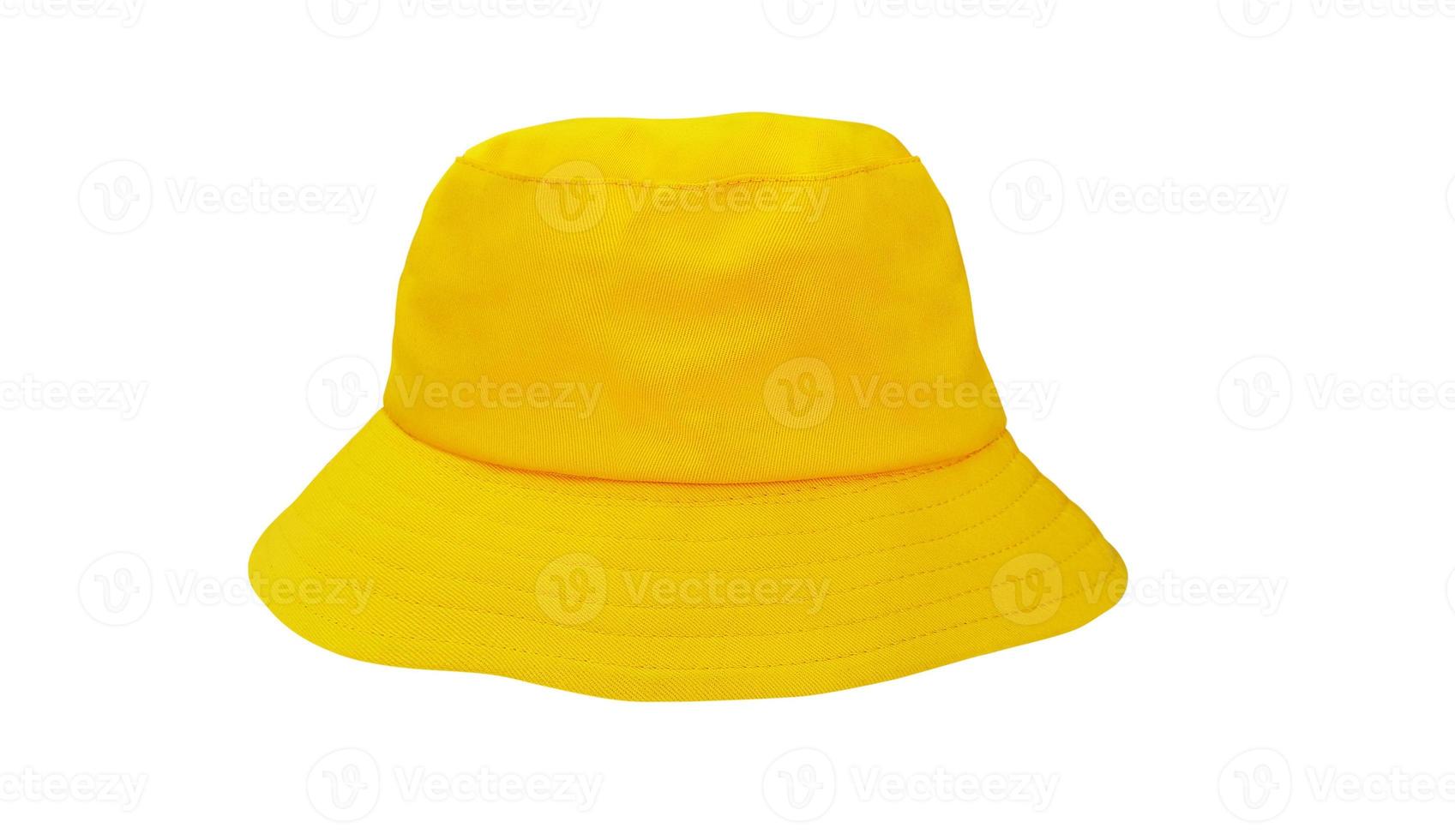 yellow bucket hat isolated on white 11830352 Stock Photo at Vecteezy