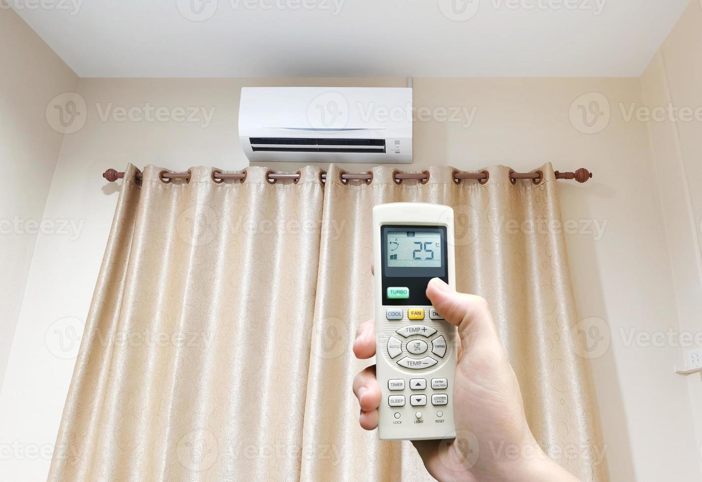 Air conditioner with remote controller. photo