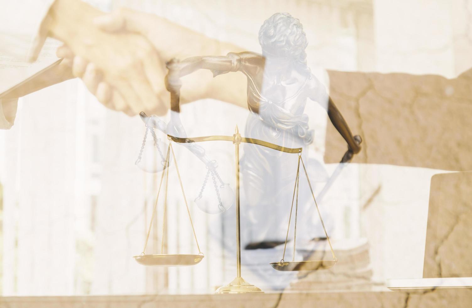 justice and law concept.Male judge Consultation and legal concepts, lawyers, photo