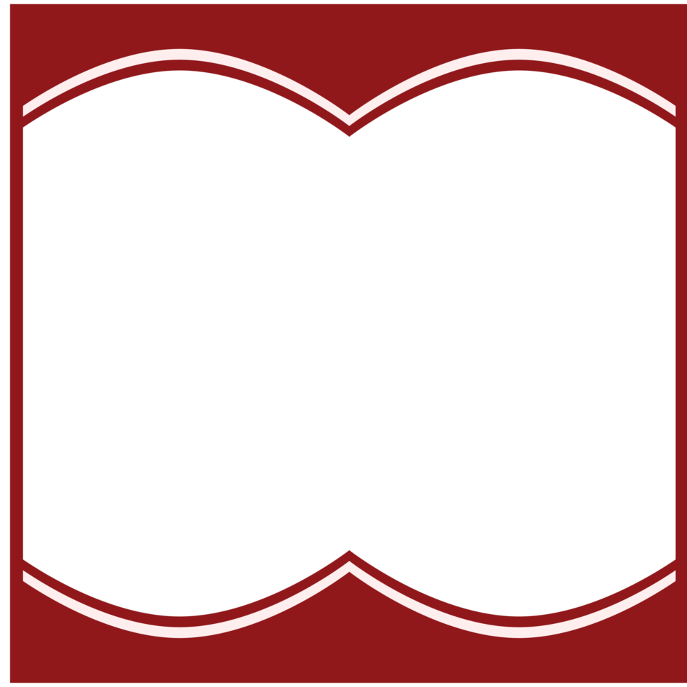 twibbon rood en wit kader eenvoudig vorm png