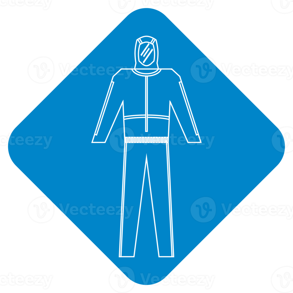 verplicht persoonlijk beschermend uitrusting zuur weerstand algemeen reflecterende veiligheid teken symbool logo png