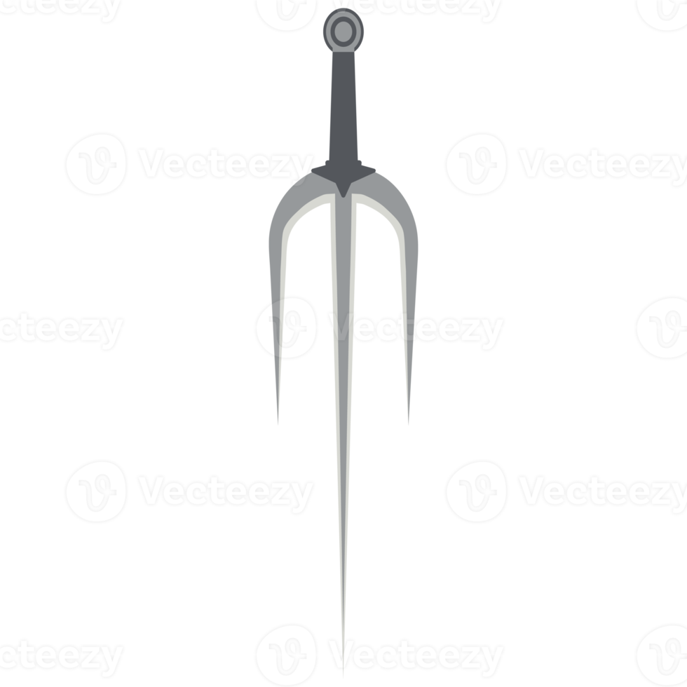 trishula tridente sai arma tática afiada de uma mão png