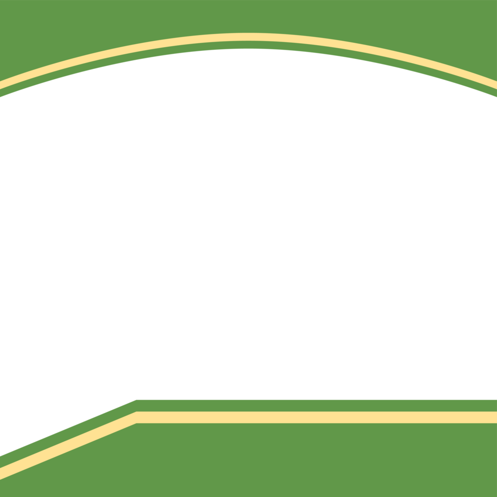 green and yellow frame basic shape png