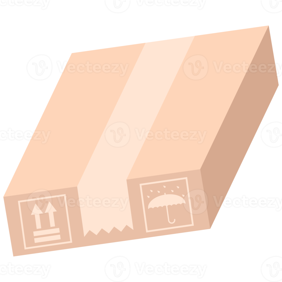 kartong förpackning låda med ömtålig symbol boxning dag png