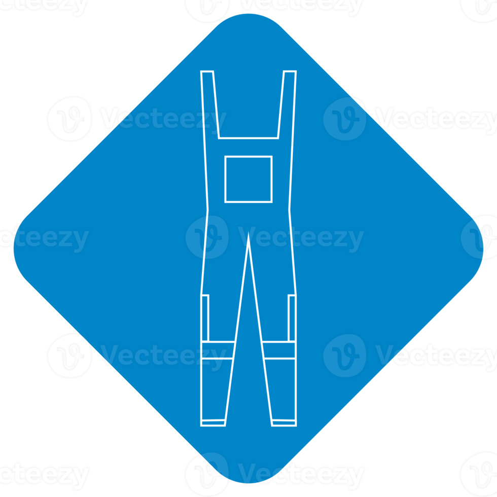 équipement de protection individuelle obligatoire combinaison haute visibilité réfléchissant sécurité signe symbole logo png