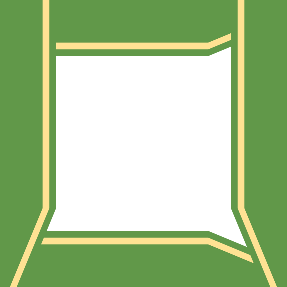 twibbon green and yellow frame basic shape png