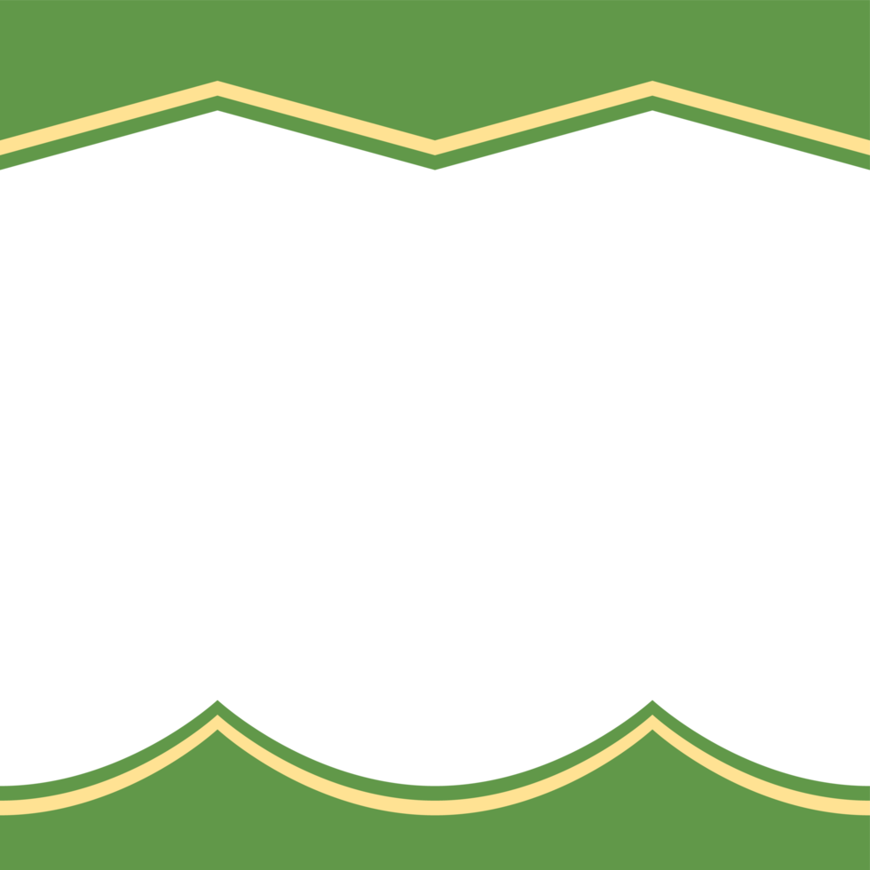 twibbon green and yellow frame basic shape png