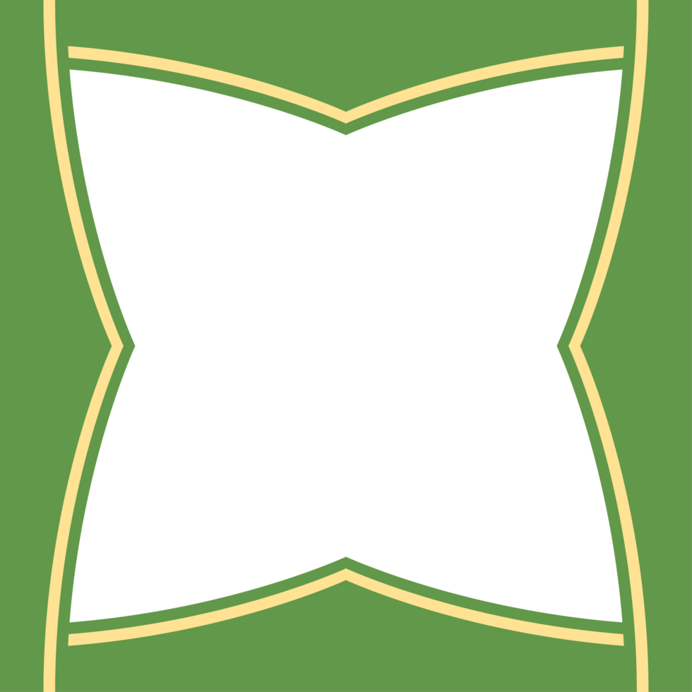twibbon groen en geel kader eenvoudig vorm png