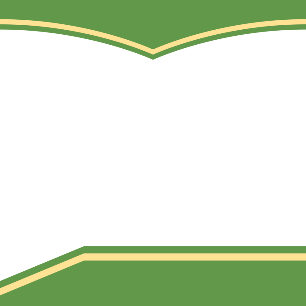 twibbon green and yellow frame basic shape png