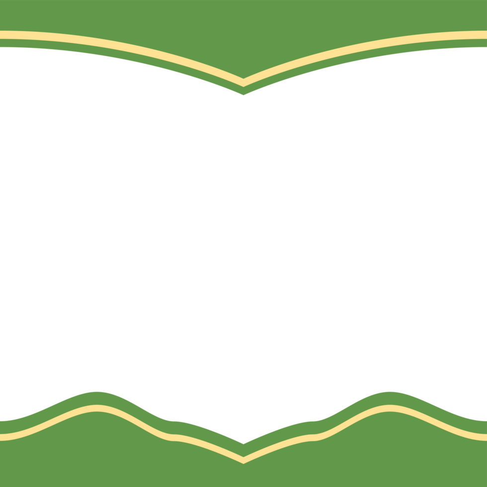 twibbon green and yellow frame basic shape png