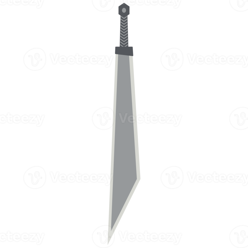 dragon slayer sword machete two handed two side sharp classic weapon png