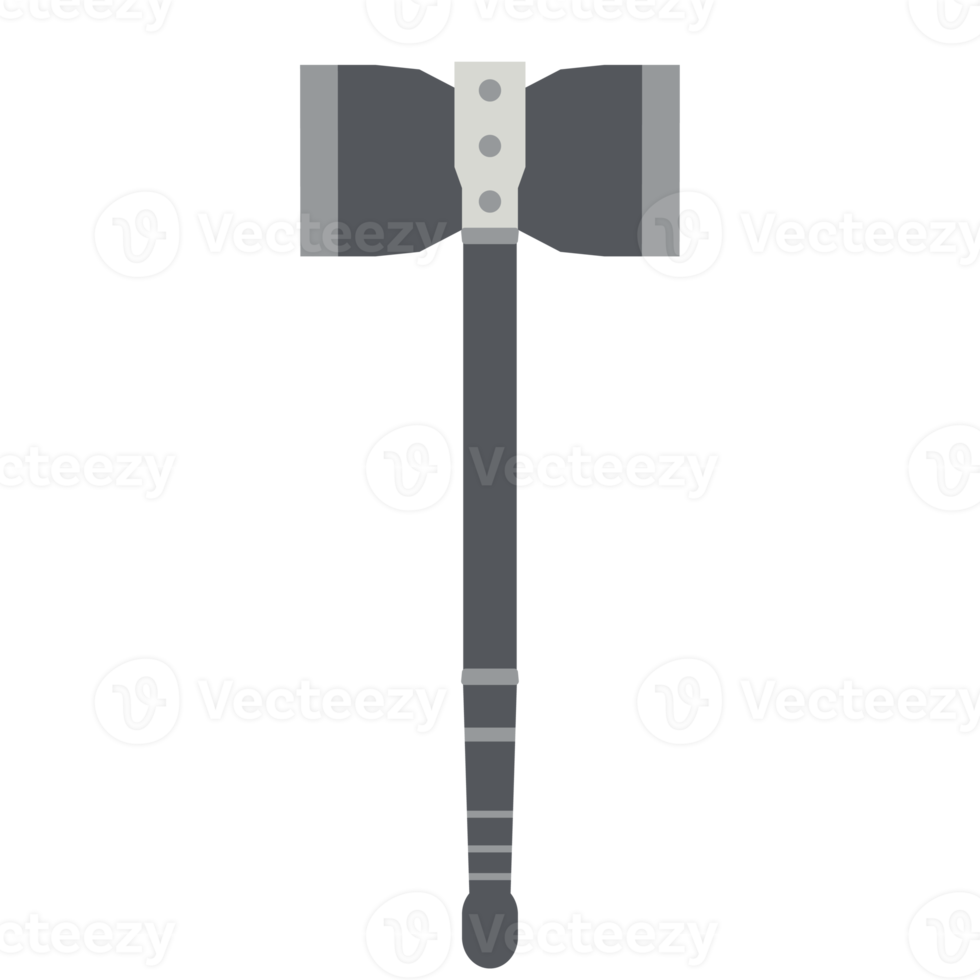 war hammer battle viking double side warrior weapon png