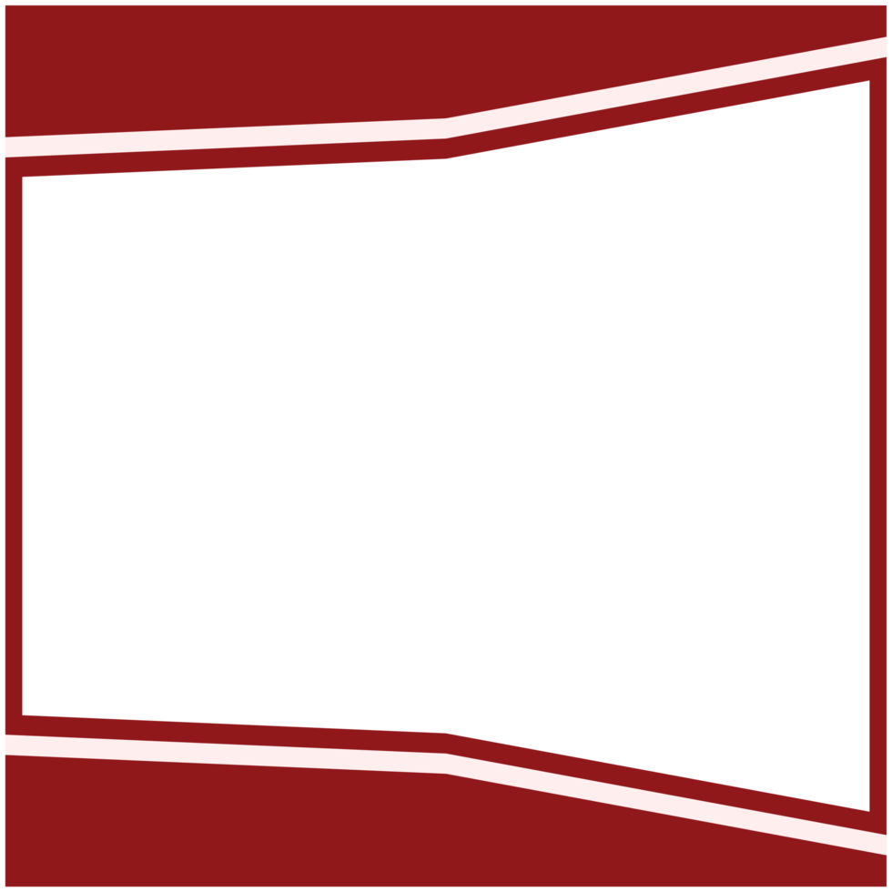 twibbon rosso e bianca telaio di base forma png