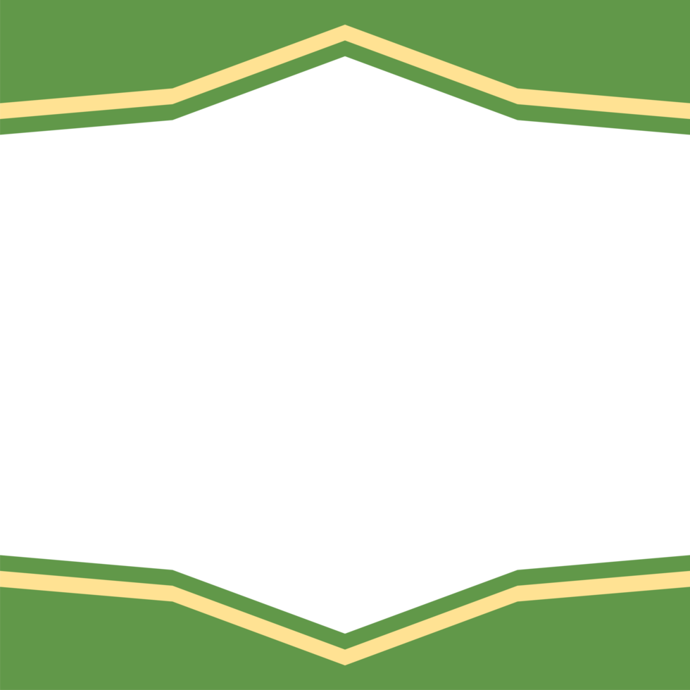 twibbon green and yellow frame basic shape png
